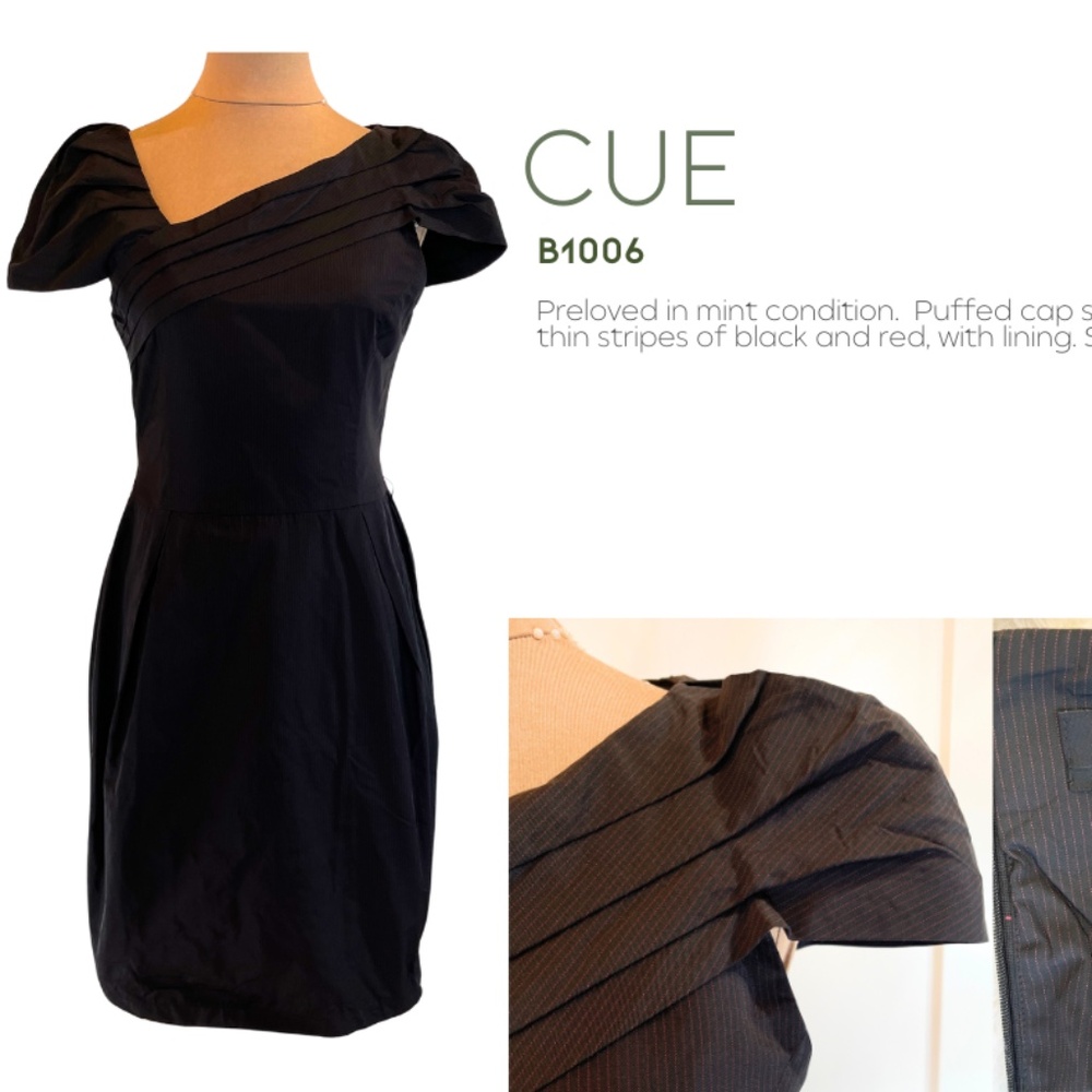 Stripes Office Dress by Cue (B1006)